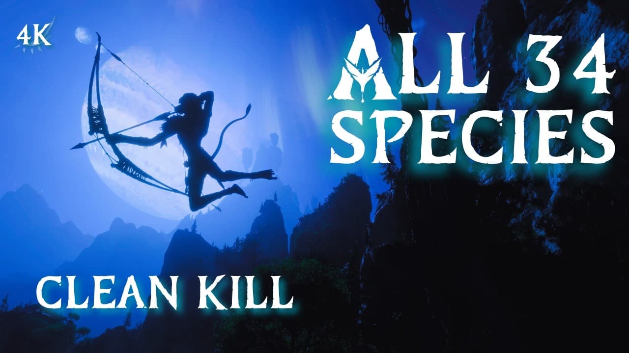 All 34 Species: Clean Kill Guide • Avatar Frontiers of Pandora (4K60FPS No Commentary)