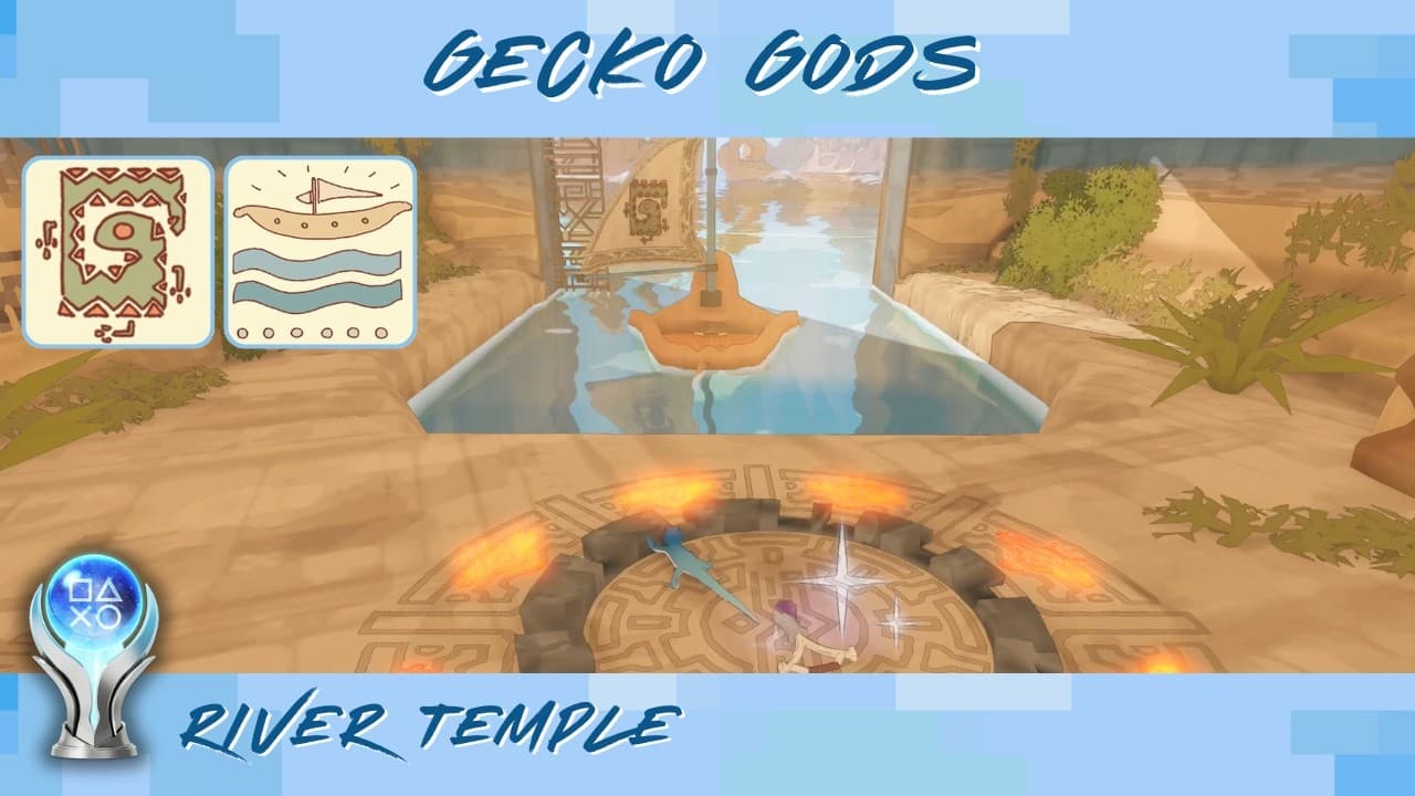 GECKO GODS • River Temple Walkthrough • All Collectibles & Trophies Guide