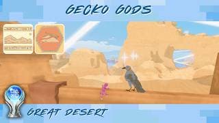 GECKO GODS • Great Desert Walkthrough • All Collectibles & Trophies Guide